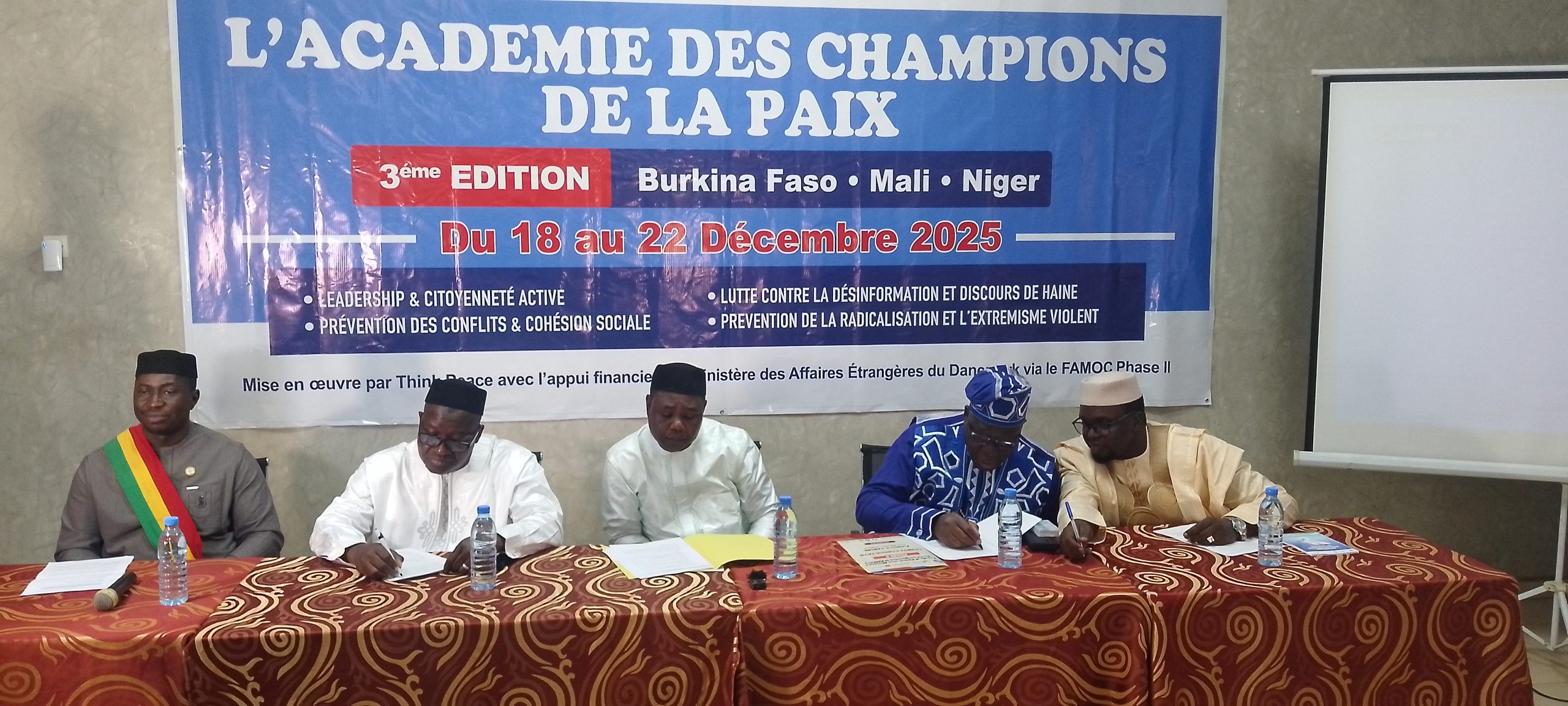 Académie des champions de la paix : la jeunesse sahélienne mobilisée pour une stabilité commune