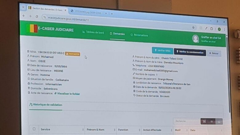 MINISTERE DE LA JUSTICE